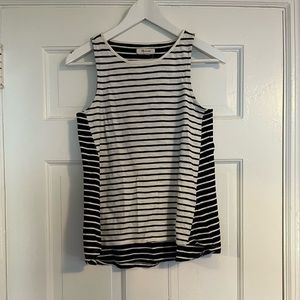 Madewell tank top black and white strip